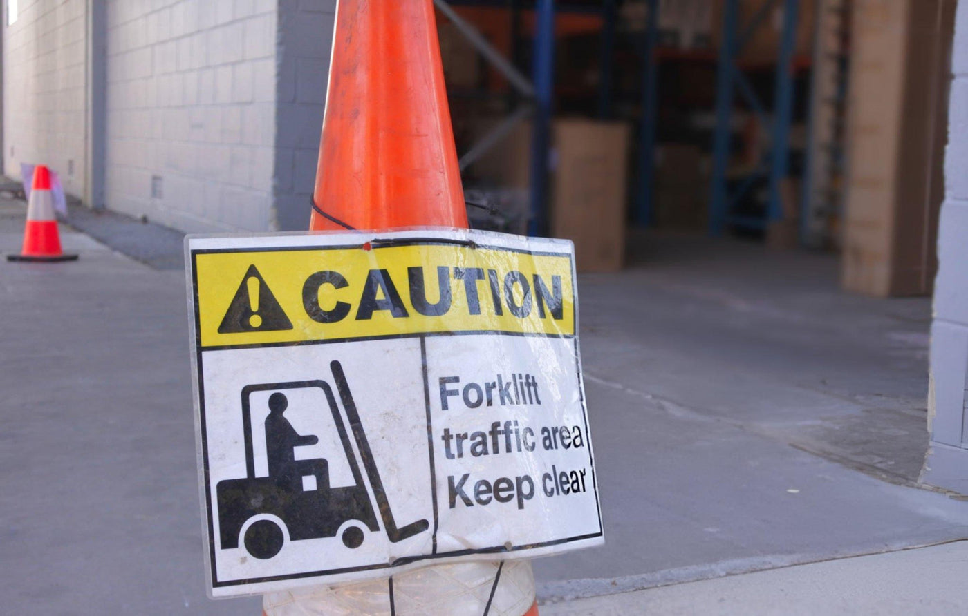 forklift stop sign