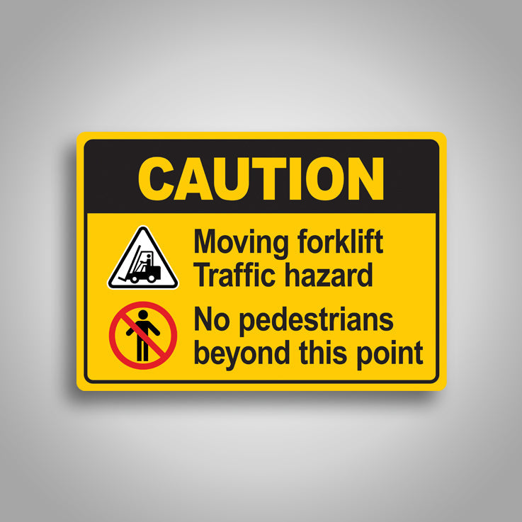 Caution Moving Forklift Sign 1