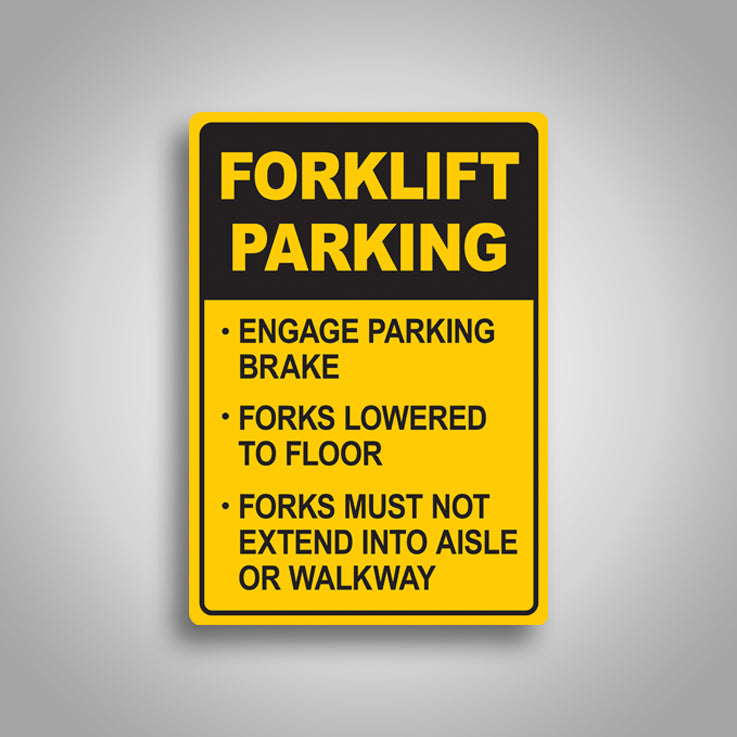 Forklift Parking Sign 2