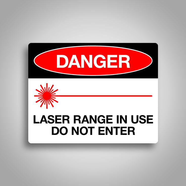 Laser Safety Warning Sign