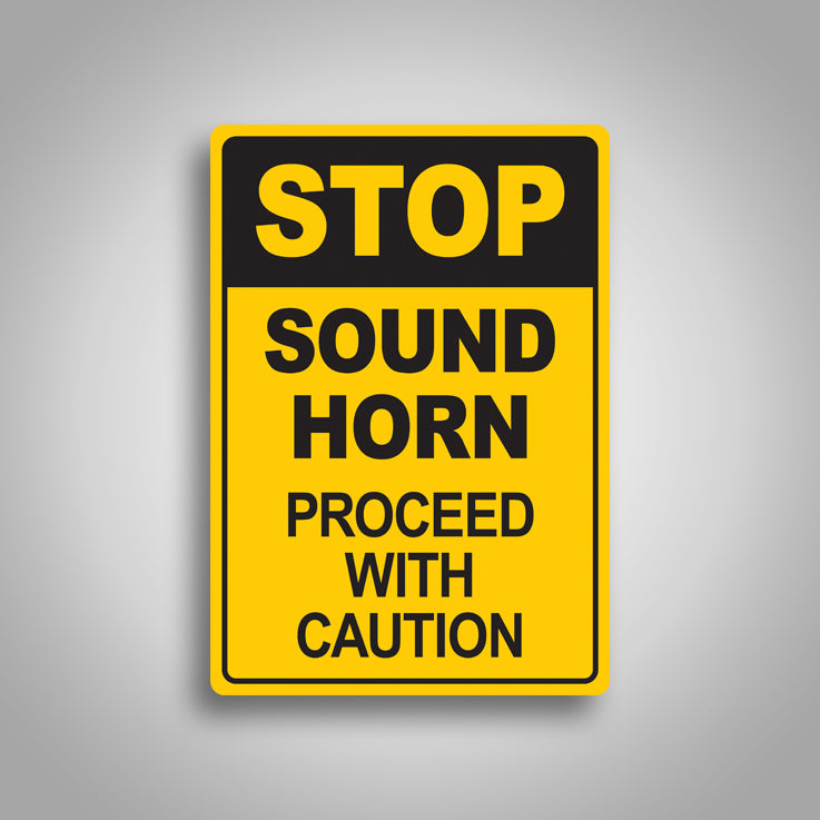 Stop Sound Horn Sign 2