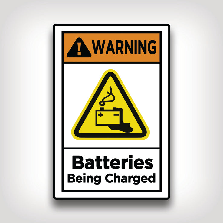 Batteries Being Charged Sign