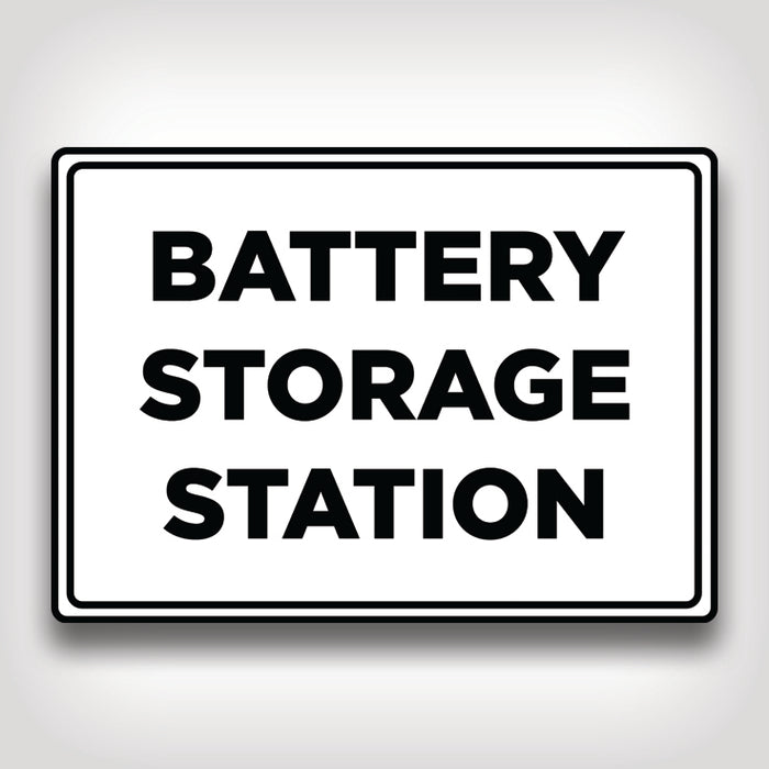 Reusable Battery Storage Sign Battery Storage Station Sign — CertifyMe