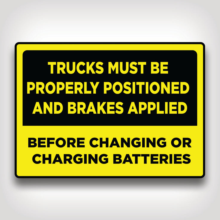 Before Changing Batteries Sign