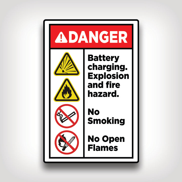 Explosion and Fire Hazard Sign