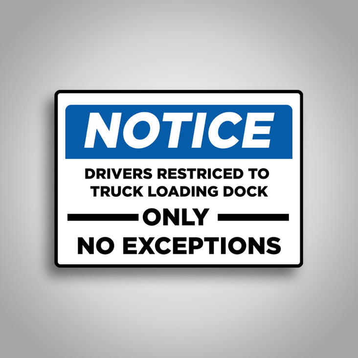 Fillable Loading Dock Sign Template Loading Dock Signs — CertifyMe