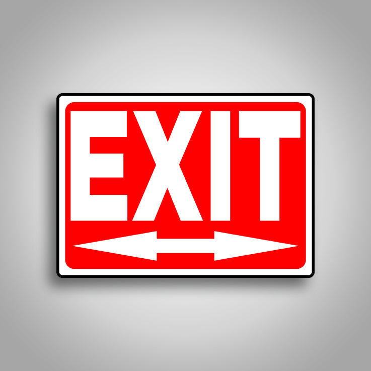 Exit (Double Arrow) Sign