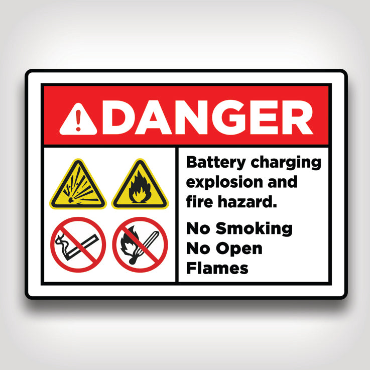 Explosion and Fire Hazard Sign